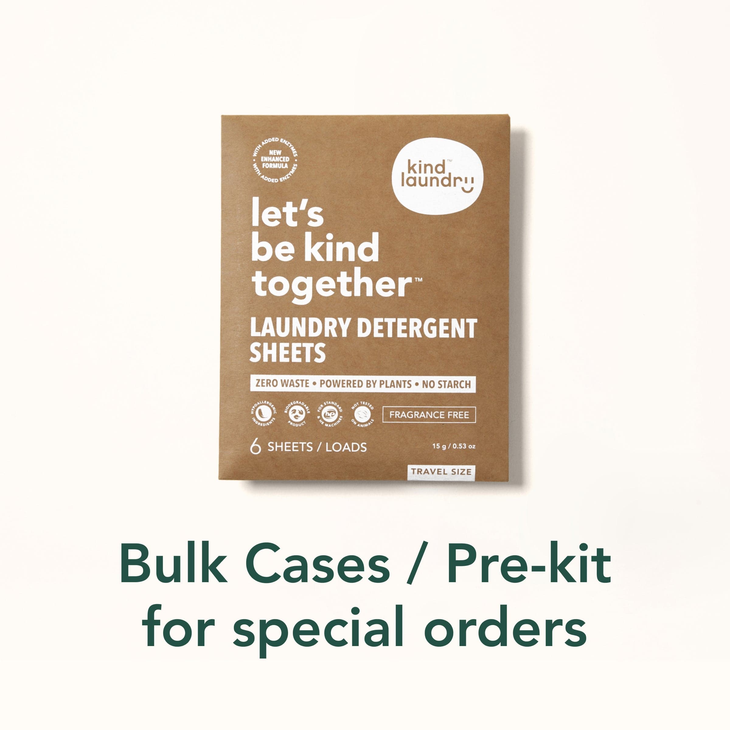 Travel Size Laundry Detergent Sheet (Bulk cases)