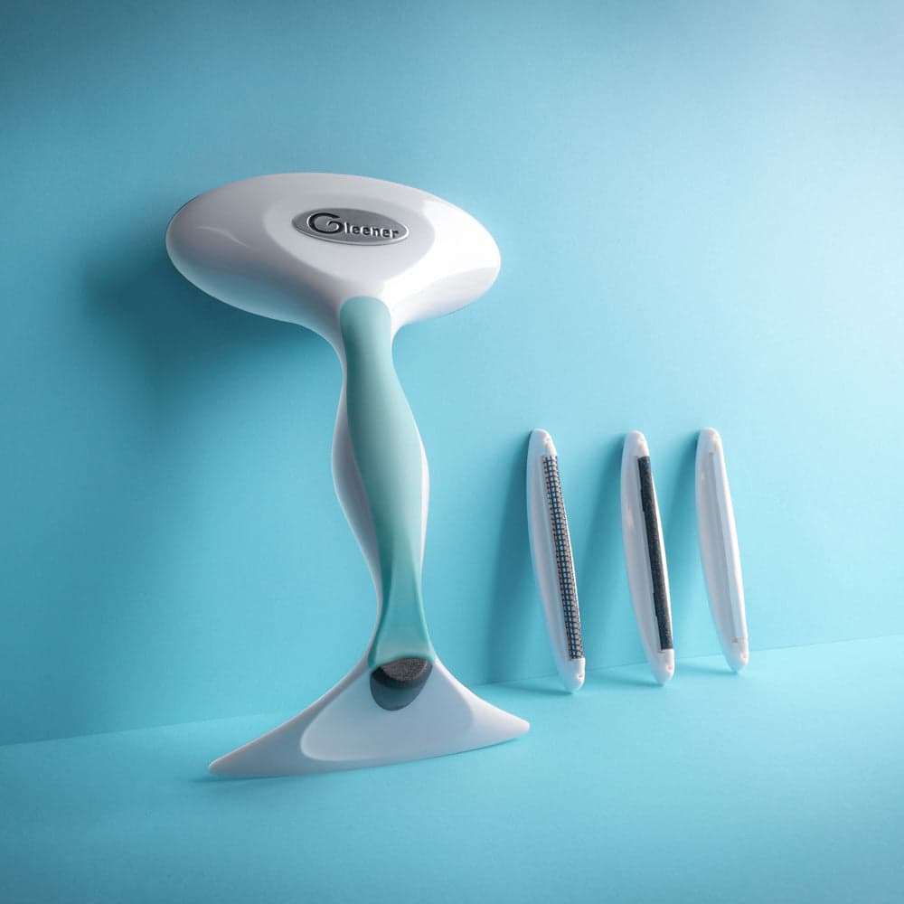 GLEENER 4-in-1 Battery-Free Fabric Shaver & Lint Brush (Turquoise)