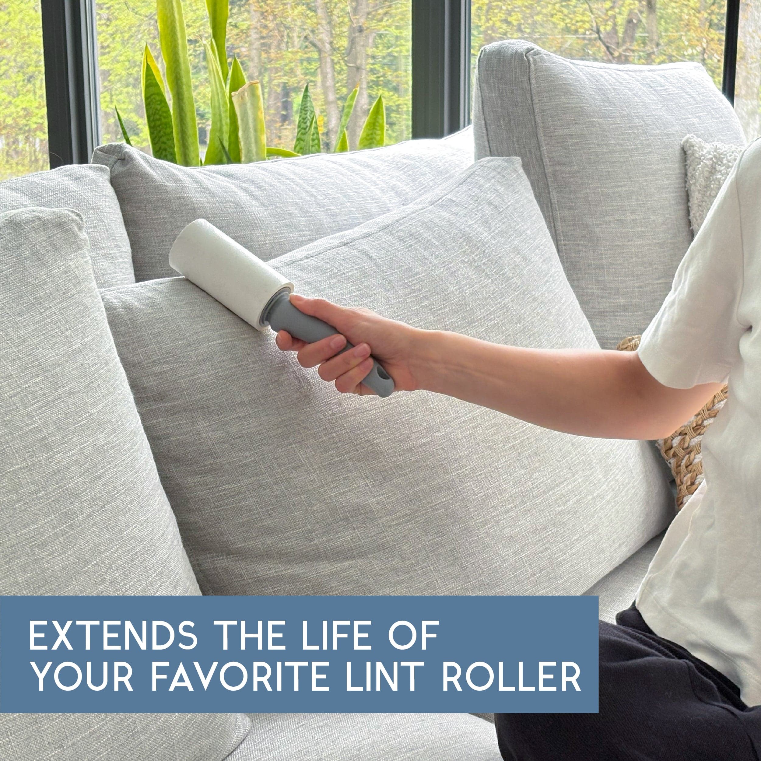 GLEENER Lint Roller Refills | Strong Grip Adhesive Easy Peel Sheets | 2 Pack | 90 Sheets Each 2