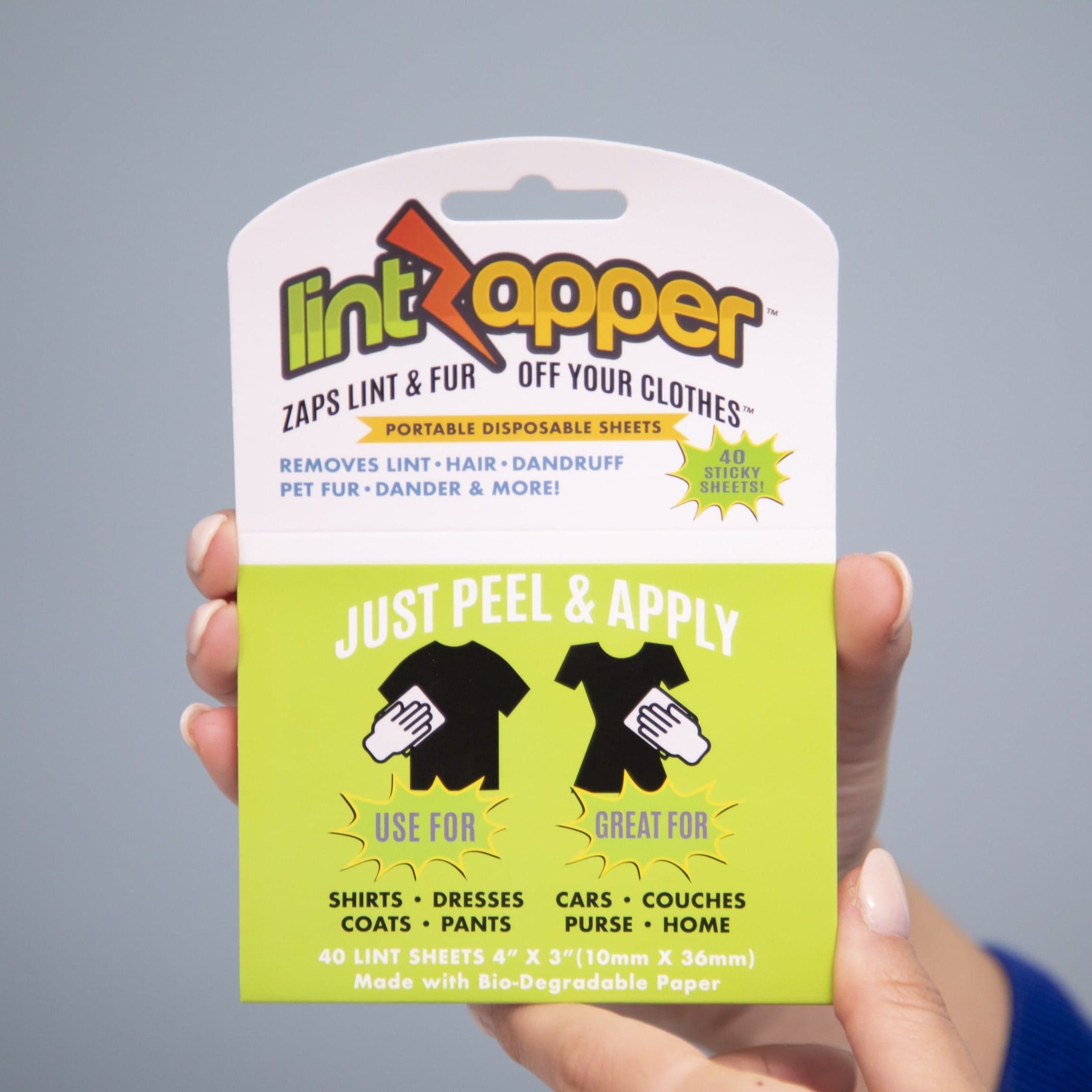 LintZapper Portable Lint Sheets 3 Pack